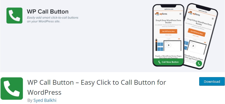 WP Call Button – Easy Click to Call Button for WordPress