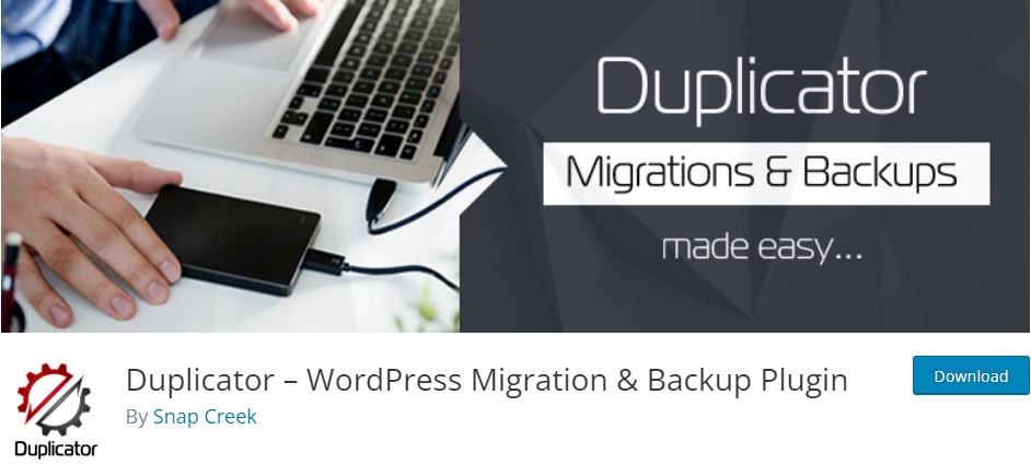 Duplicator – WordPress Migration & Backup Plugin