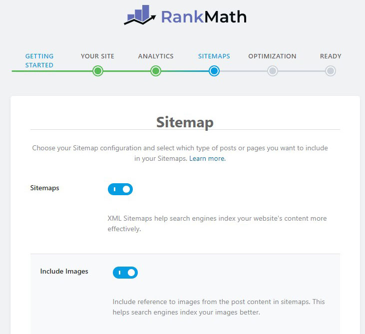 Configure Rank Math Setup Wizard