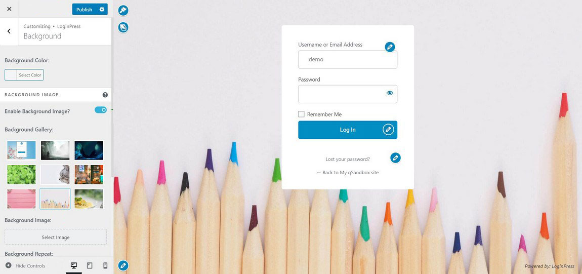 LoginPress Customizer