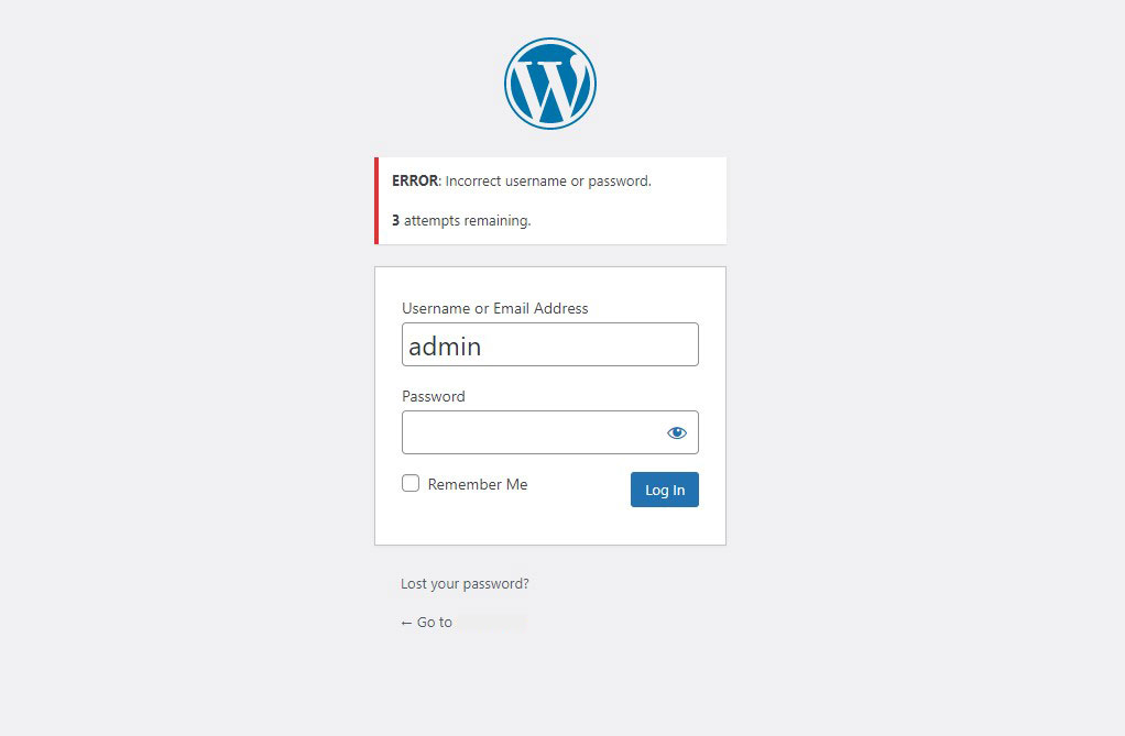 Login Attempt Error