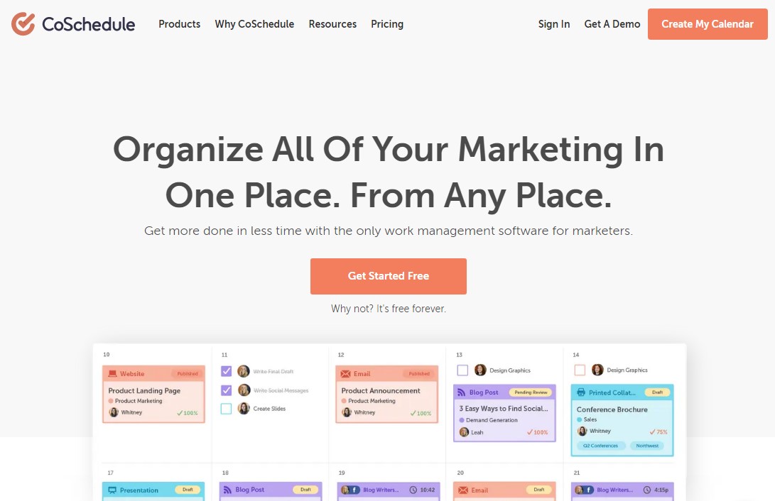 CoSchedule: Blogging Tool for Organize All Your Content in One Place
