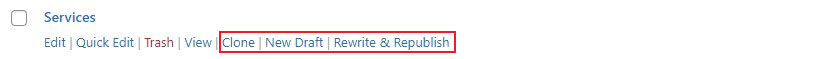 Duplicate Options for WordPress Page