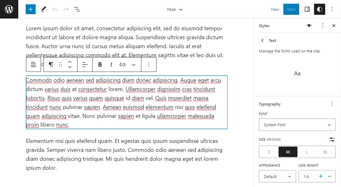 Change WordPress Font in Full Site Editor