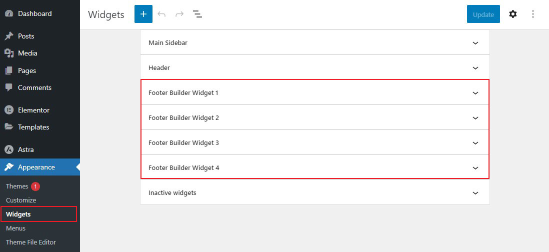 Footer Widget Area