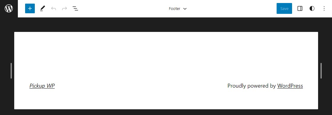 Block Editor Footer Interface