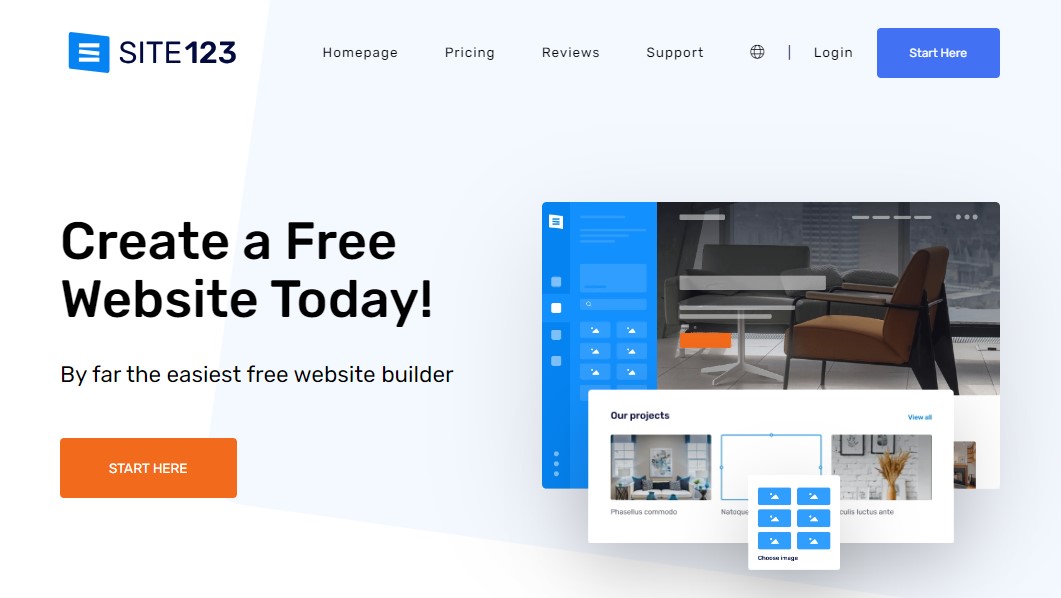 SITE123: Free Website Builder