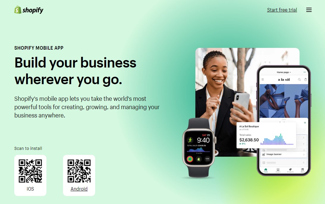 Shopify Free IOS and Android App