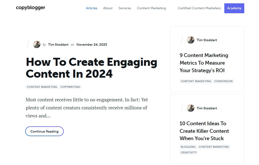 Copyblogger Blog
