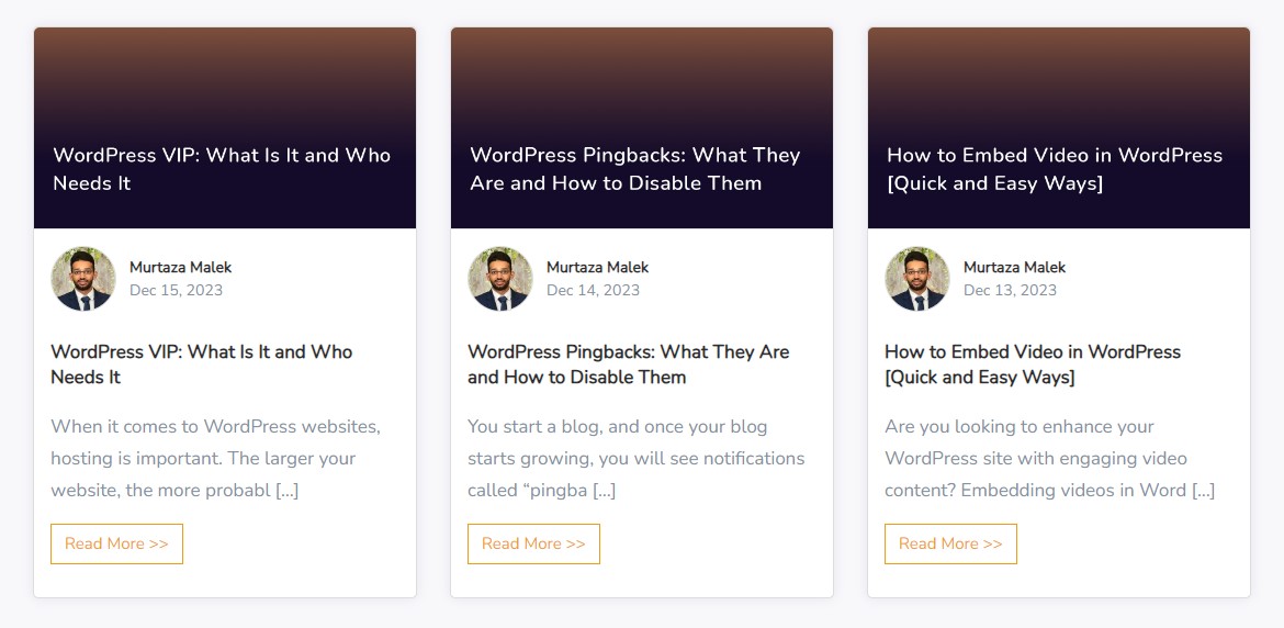 Pickup WP Blog Post Layout
