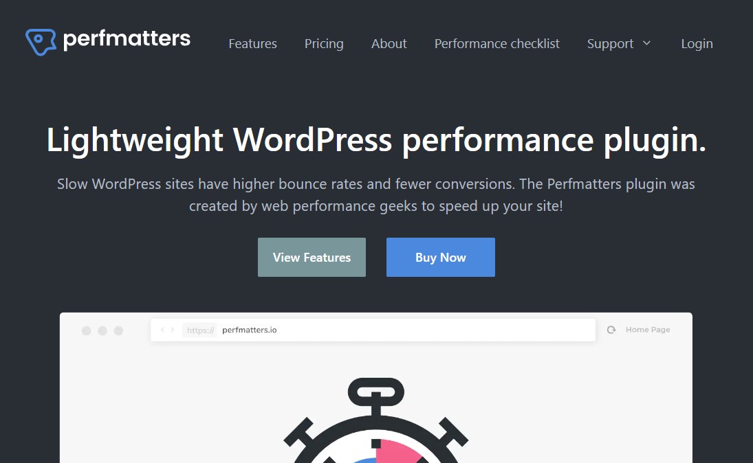 Perfmatters - Web Performance Plugin for WordPress
