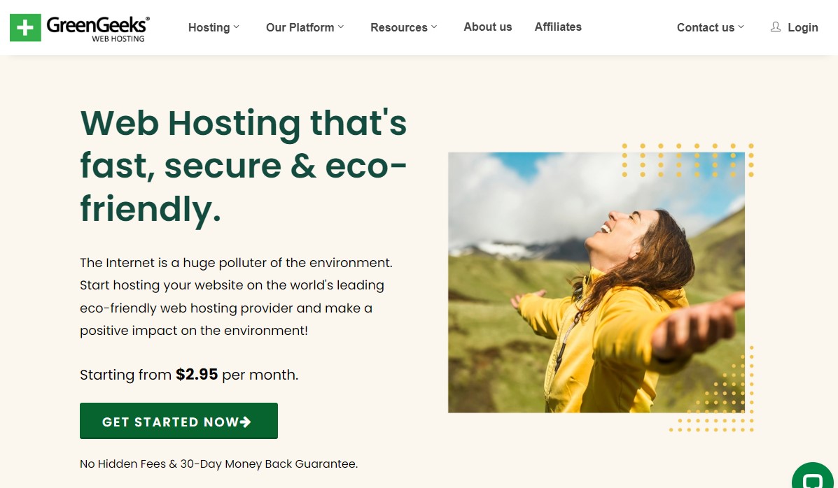 GreenGeeks - Eco-Friendly Web Hosting