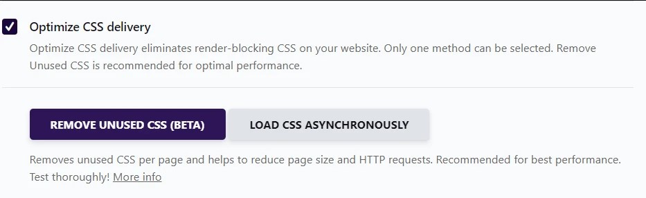 WP Rocket Remove Unused CSS