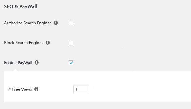 MemberPress SEO and Paywall Settings