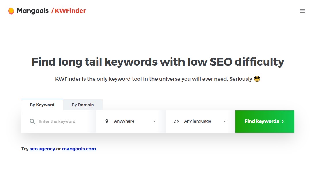KWFinder - Keyword Research Tool