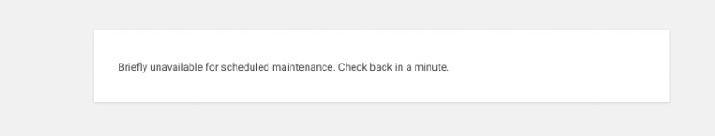 Default Maintenance Mode Massage in WordPress