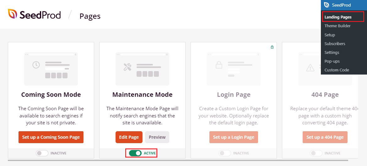 Active Maintenance Mode