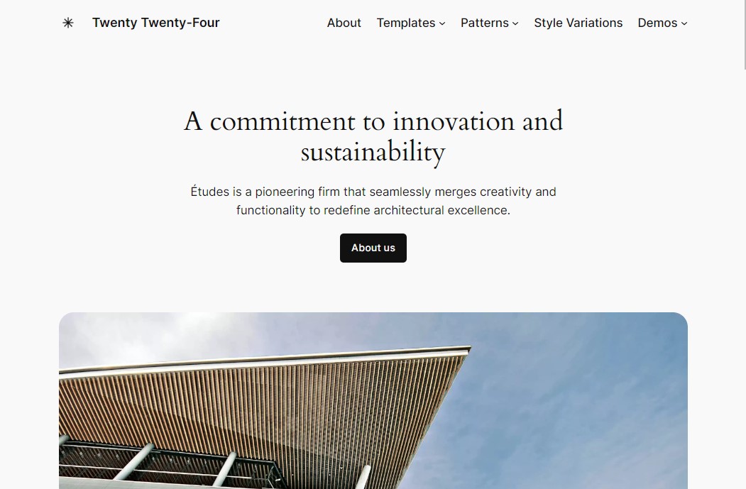 Twenty Twenty-Four - Default FSE WordPress Theme