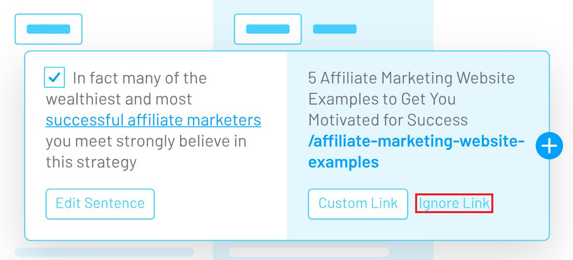 Ignore Link Option in Link Whisper