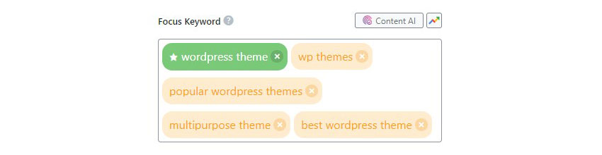 Rank Math Multiple Focus Keyword