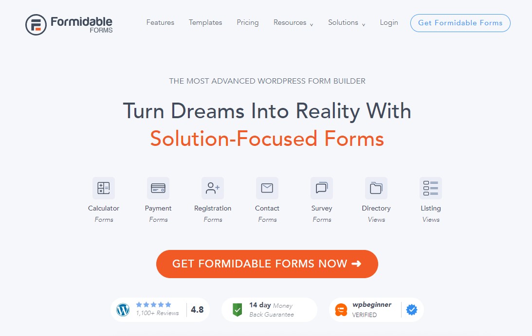 Formidable Forms - The Most Advanced WordPress Forms Builder