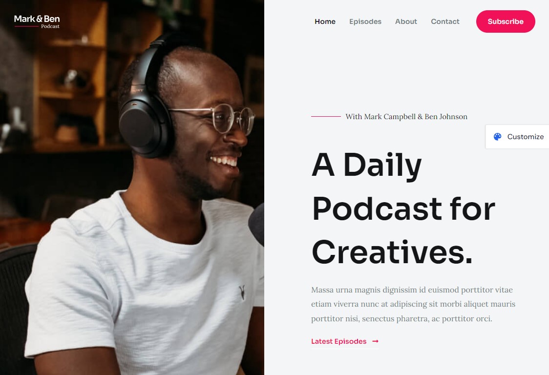 Astra Podcast Template