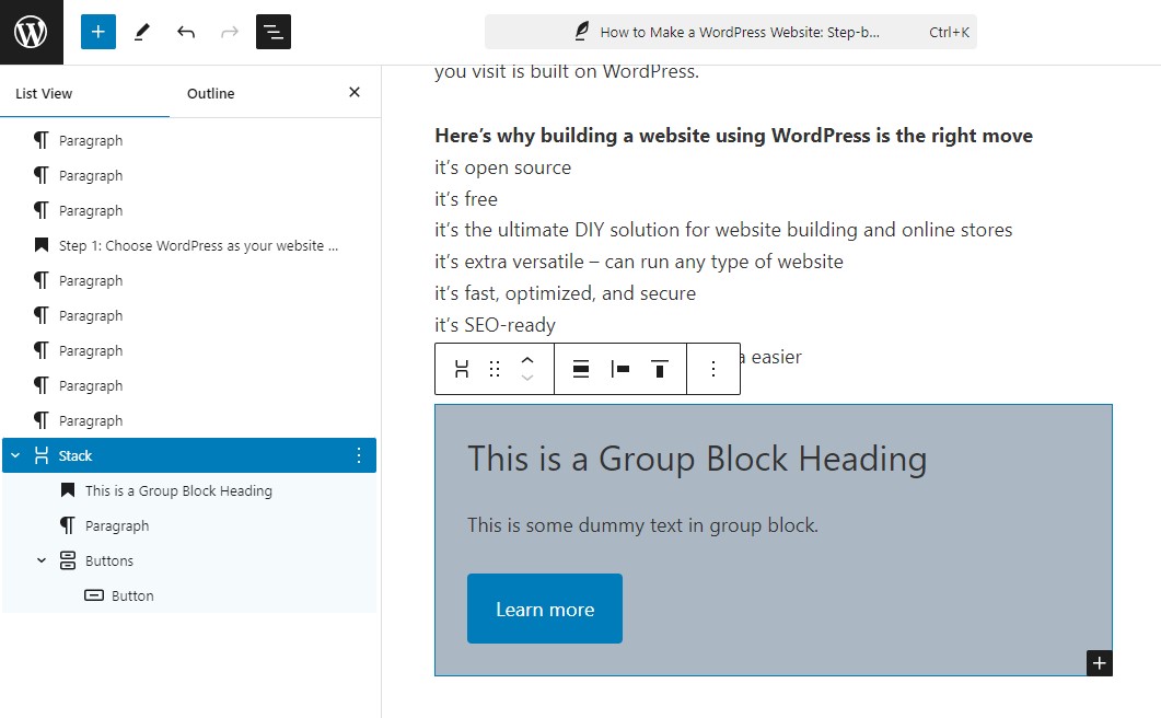 Group Block