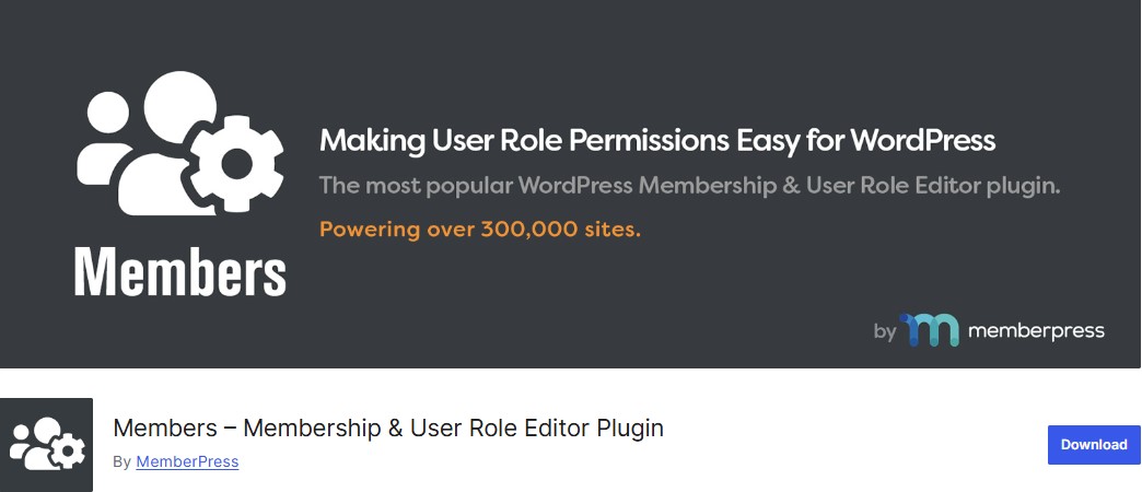 Members – Membership & User Role Editor Plugin
