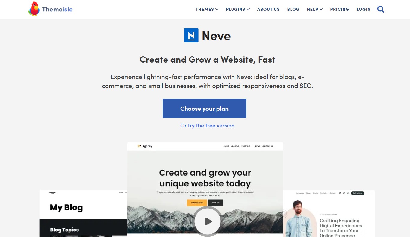 Neve - Fast & Lightweight WordPress Theme
