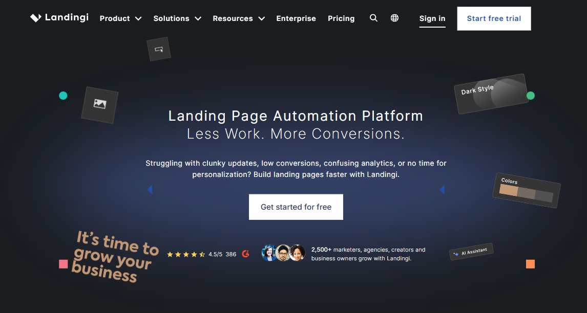 Landingi Homepage