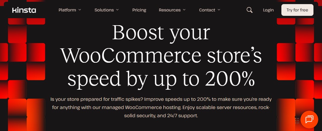 Kinsta – Fast & Secure WooCommerce Hosting