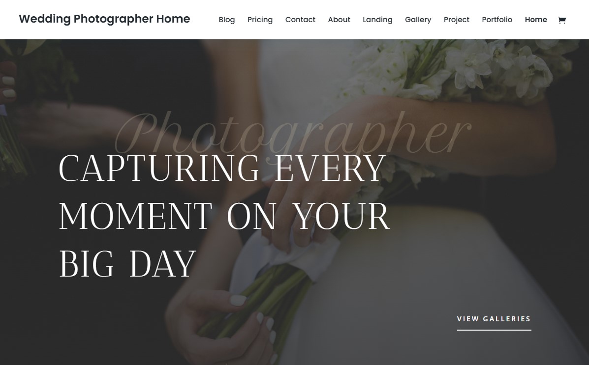 Divi Photographer Theme